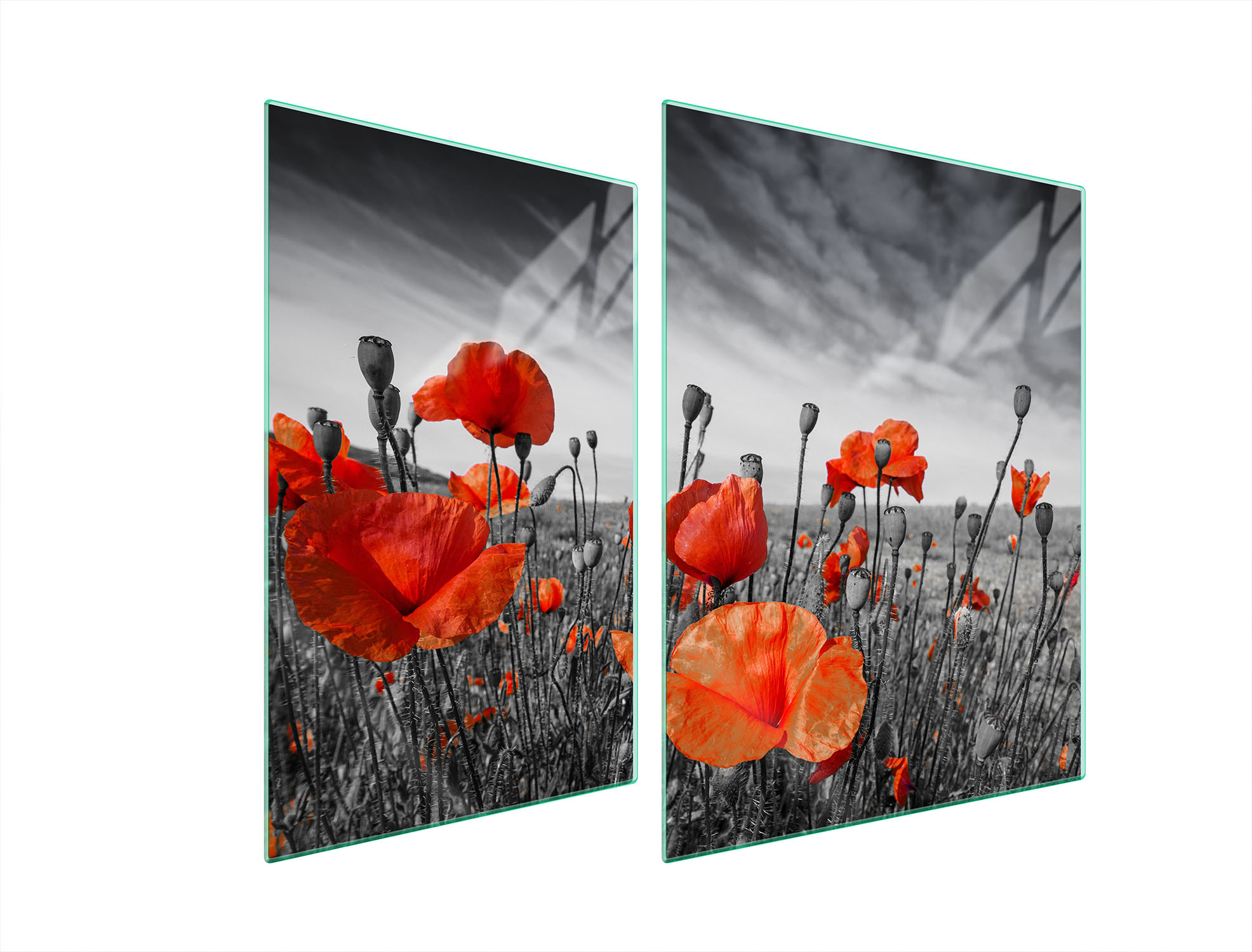 Skleněná Ochranná Deska Na Sporák 70x52 Maki Tvrzené Sklo