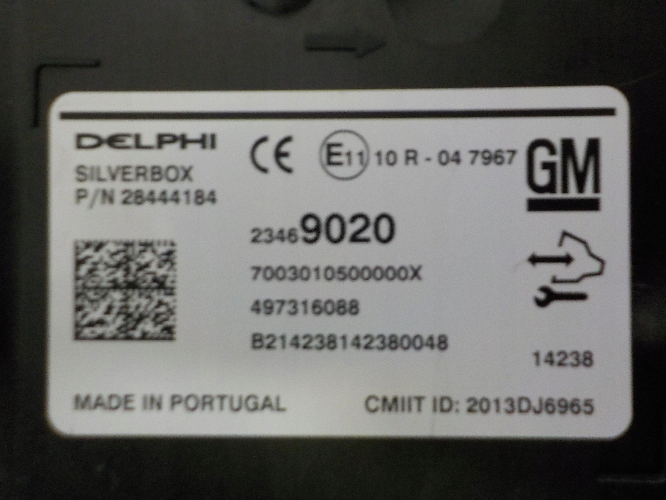 OPEL INSIGNIA Module RADIA SILVERBOX 23469020