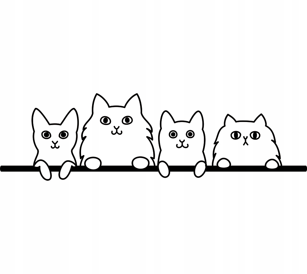 

Naklejka na samochód Kotki Kittens Cute 8x28 cm