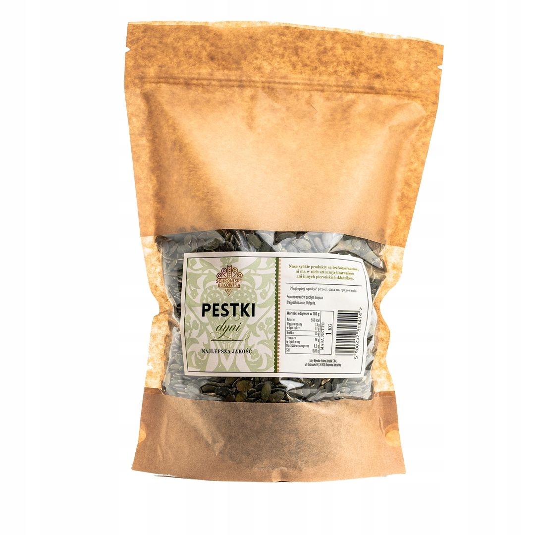 2x Semena z dýně loupané 1 kg Útulek Bukovina