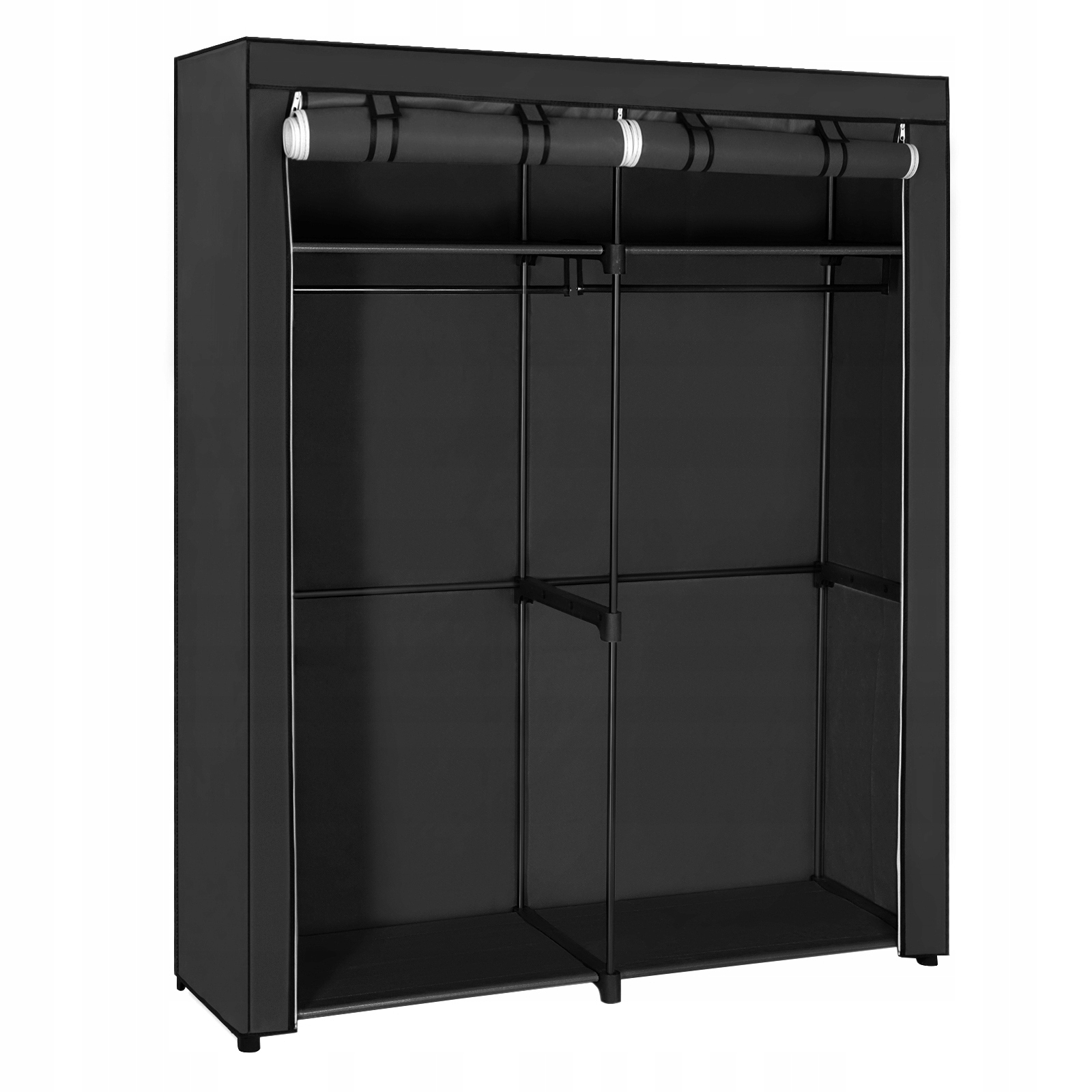 Modulární šatní skříň černá 140 cm skříň do ložnice