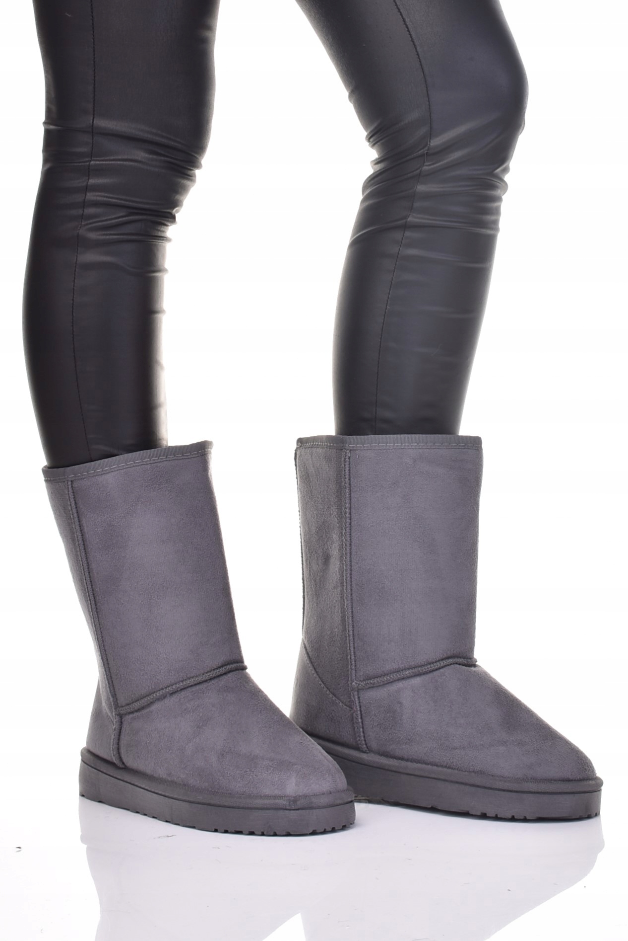 DAMSKIE BUTY ZAMSZOWE ŚNIEGOWCE ZIMOWE BOTKI KLASYCZNE Rozmiar 41