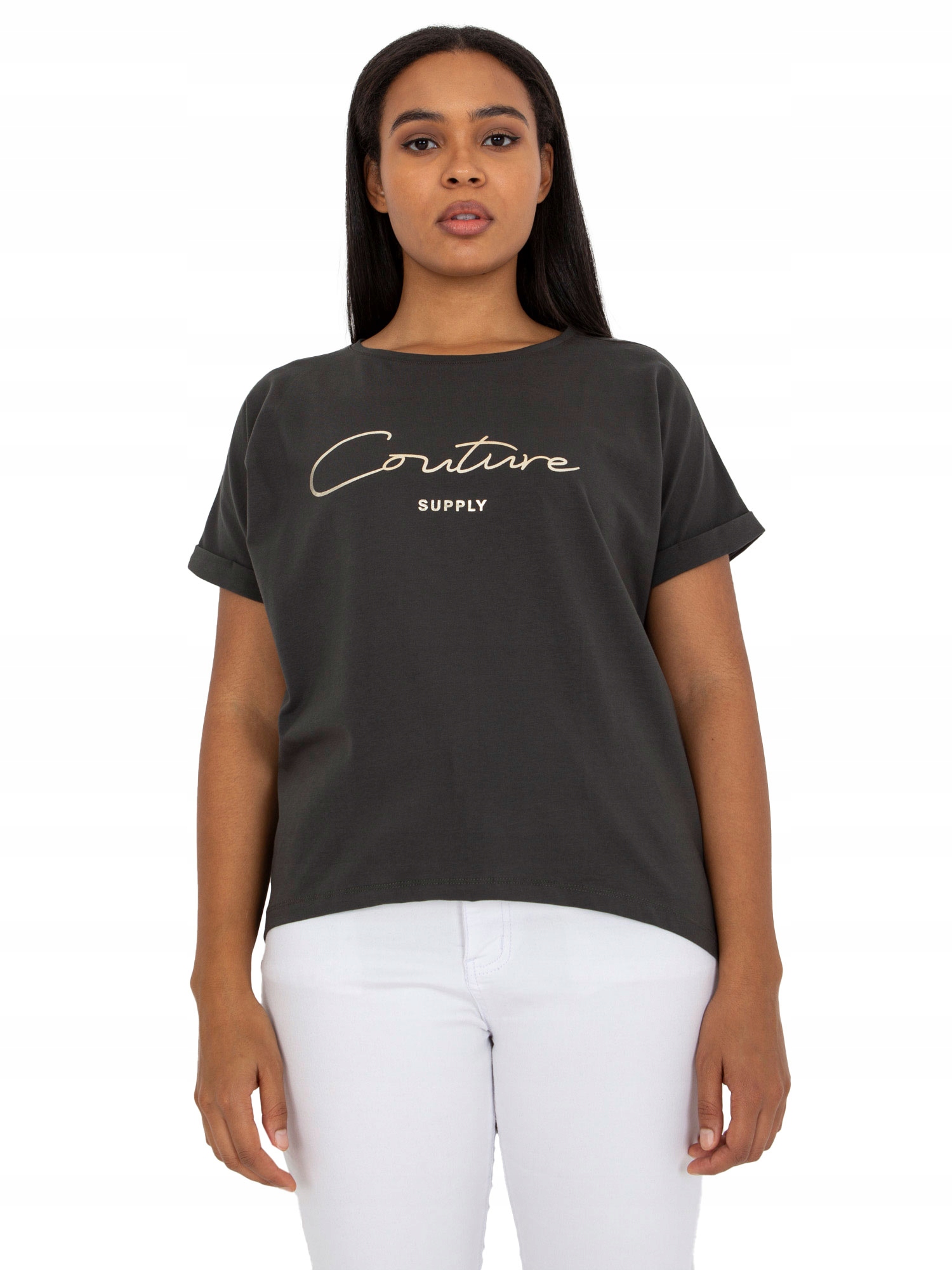

Bawełniana Koszulka damska T-shirt plus size