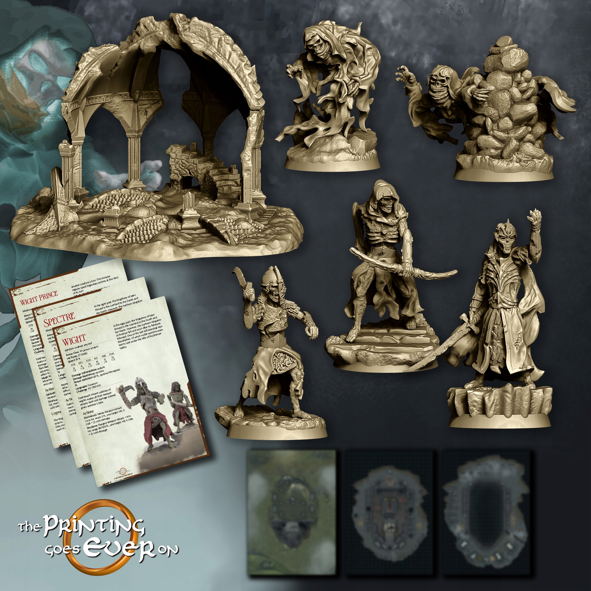 Undead ambush in Ruins The Printing Goes Ever On