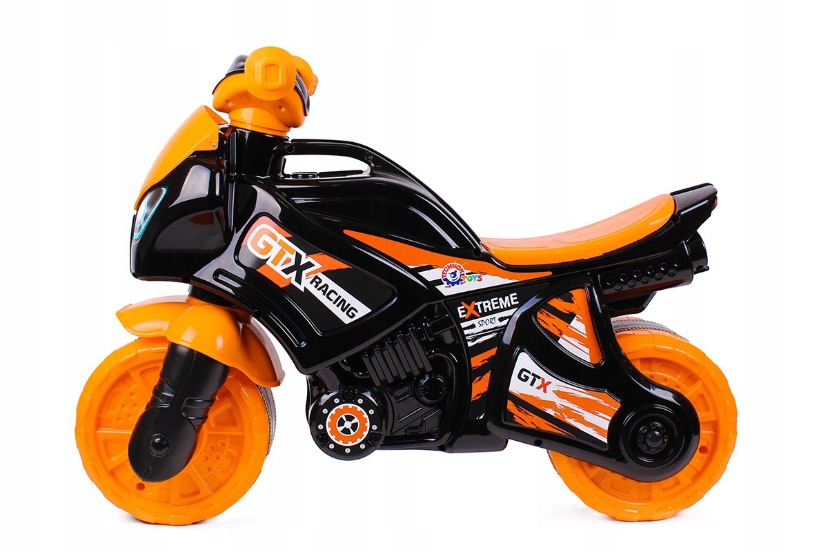

Jeździk motor Ścigacz pomarańczowy odpychacz 6116