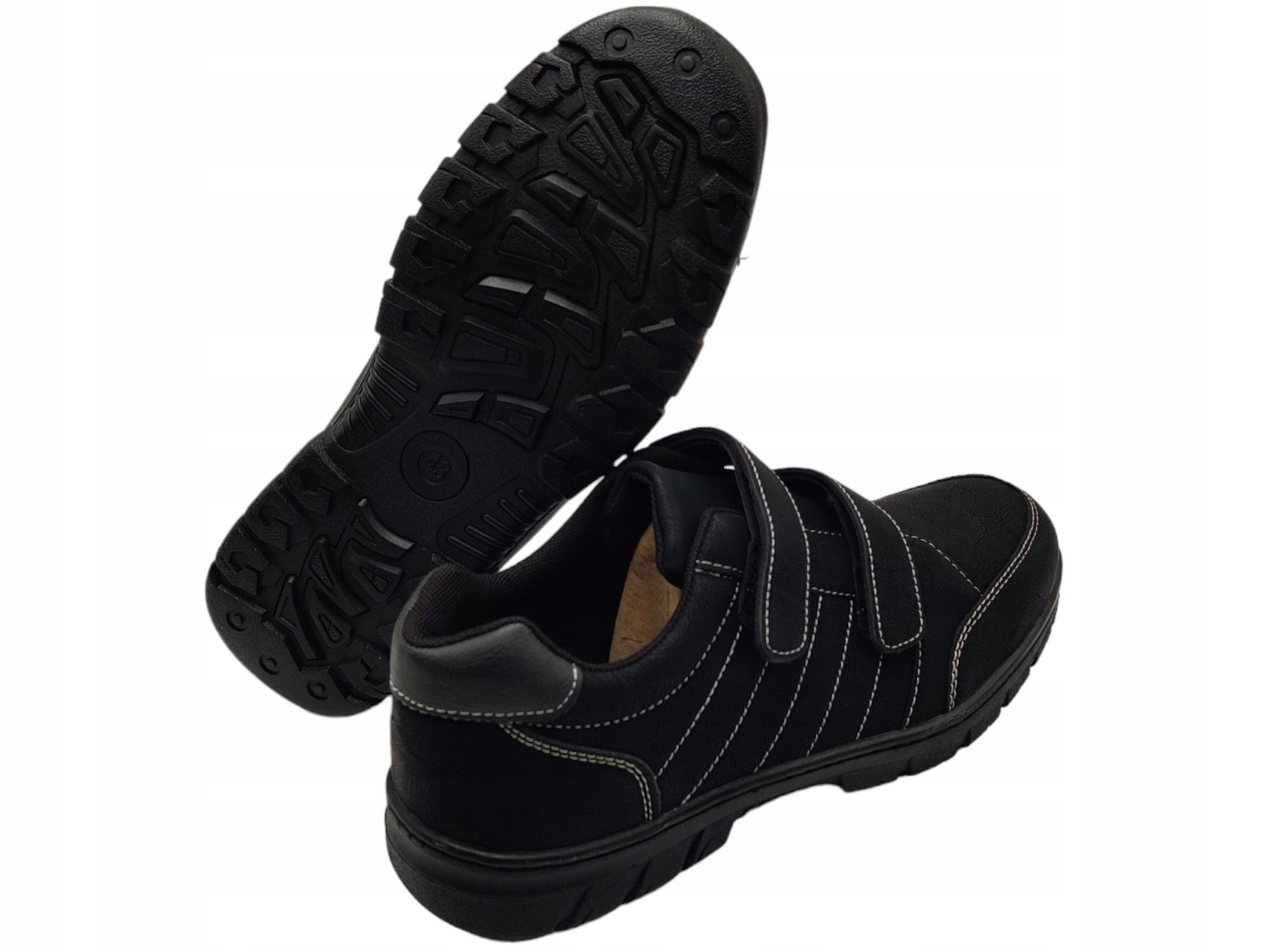 BUTY MĘSKIE SPORTOWE MOCNE SZYTE LEKKIE NA RZEPY Model BUTY MĘSKIE SPORTOWE MOCNE SZYTE LEKKIE NA RZEPY