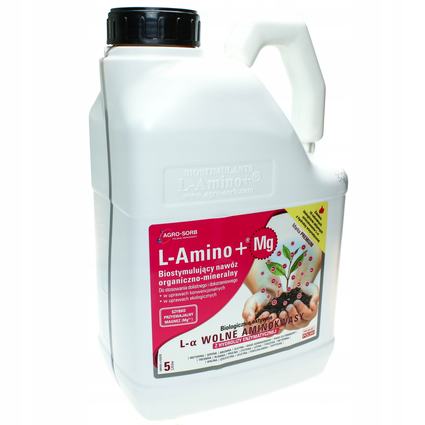 

Nawóz L-amino+ Mg 5L Zapobiega Niedoborom Magnezu