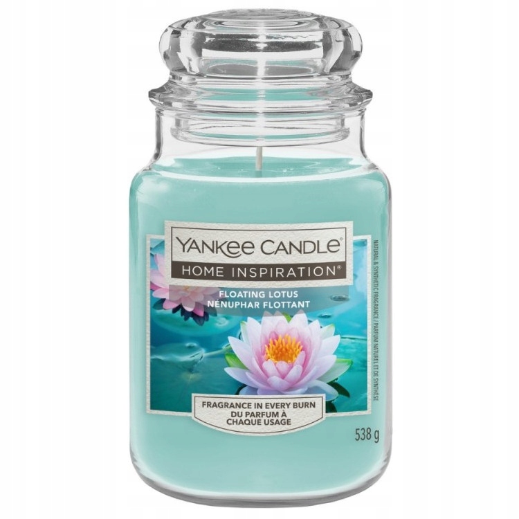 Yankee Candle Floating Lotus velká vonná svíčka 538 g