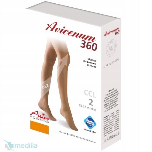 

Aries pończochy 360 z koronką cz otwart (XL+L) beż