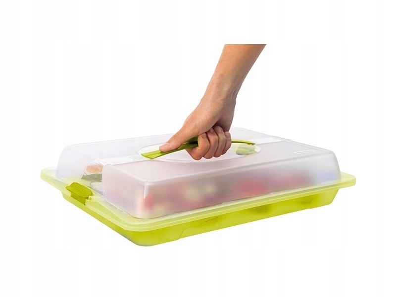 Pojemnik na ciasto Rotho JOHN duży Kolor przezroczysty biały