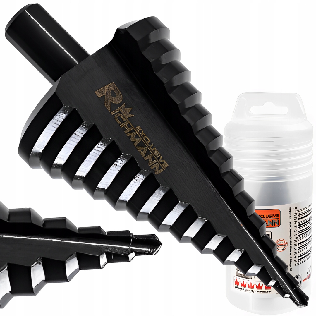 Wiertło Stopniowe Spiralne Do Metalu 4-52 mm Solidne Mocne Richmann C9264