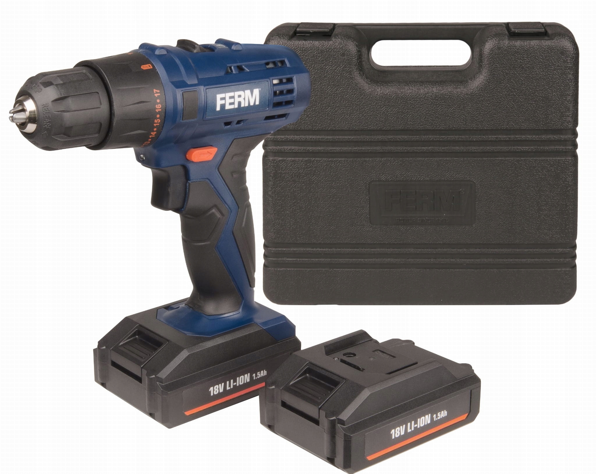 Akumulátorová vŕtačka Ferm CDM1120 18V 1,5Ah