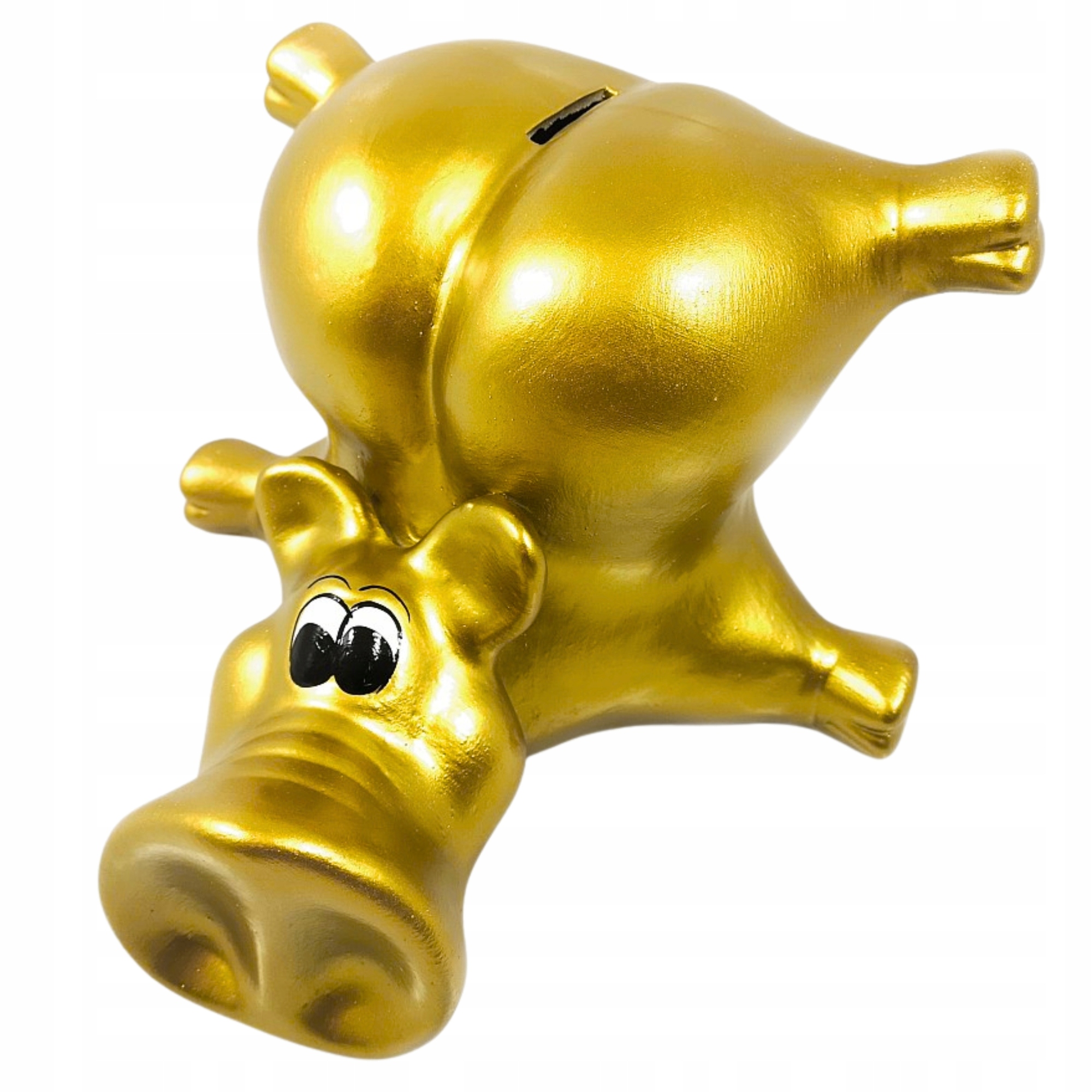 Zlatá pokladnička Prasátko Velké XXL bez otevírání K Rozbití, tradiční Gigant