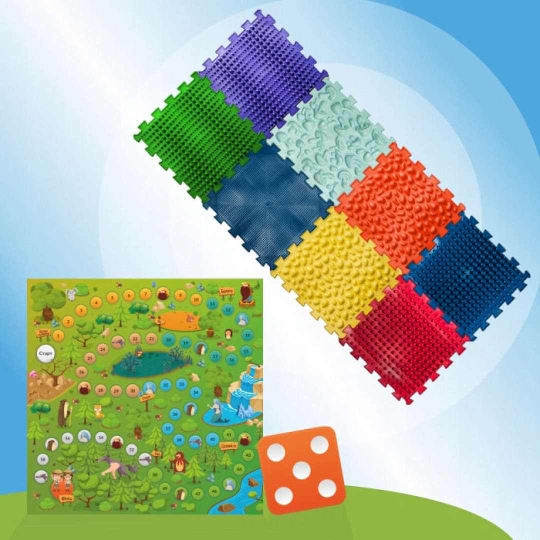 

Mata ortopedyczna Ortek MIX puzzle 8 elementów+Gra