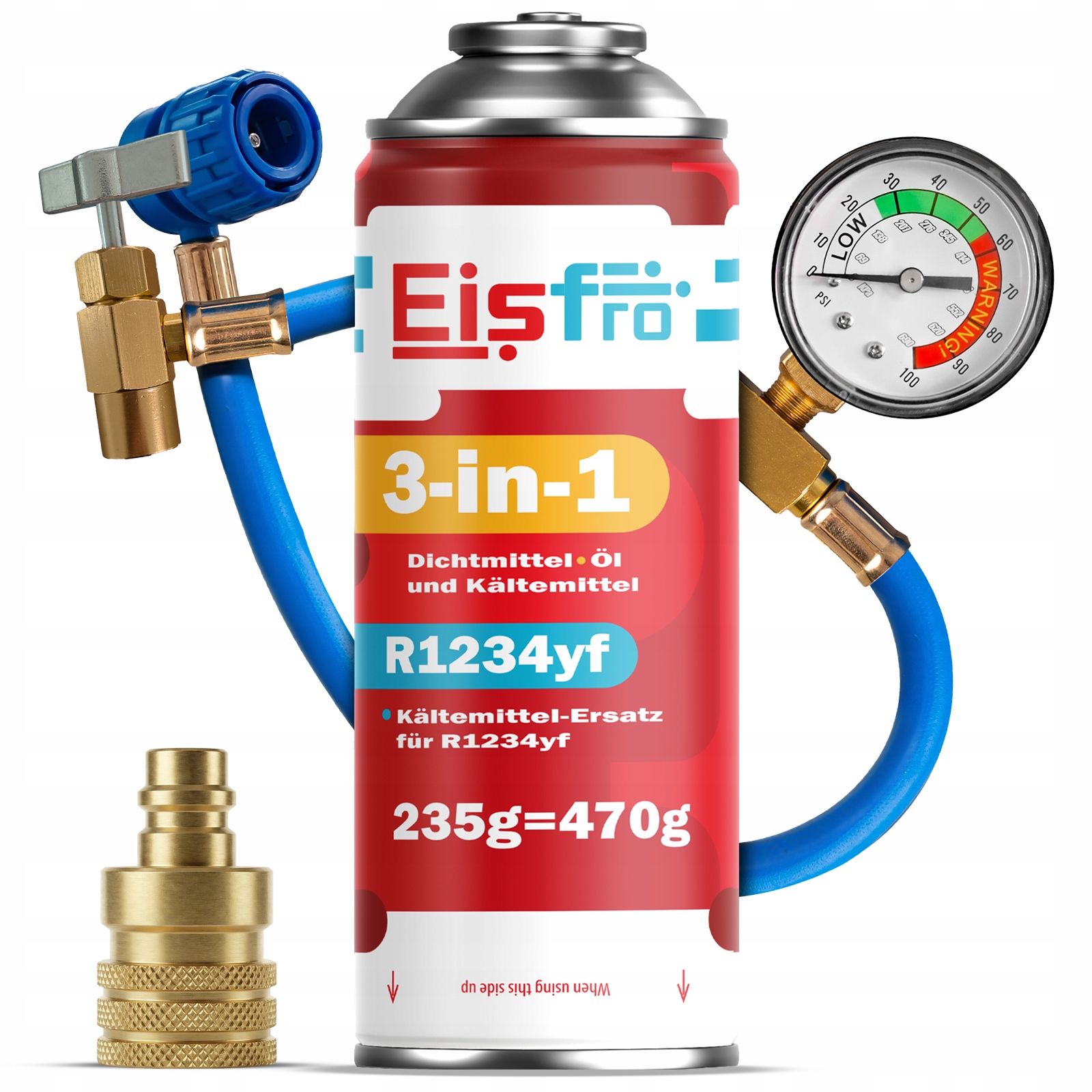 Gaz Pro Klimatizace R1234yf chladivo 3v1 XL Kabel Adaptér