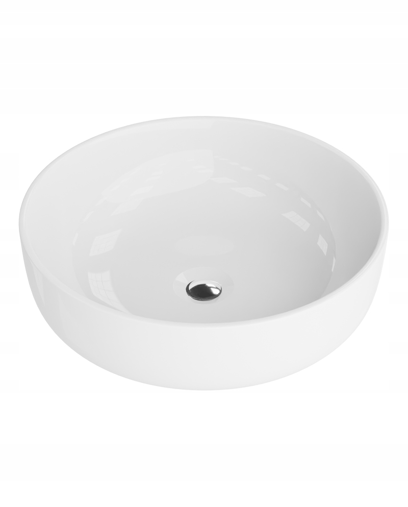 Kúpeľňová Umývadlová Doska Okrúhla, Malá Porcelánová Na Skrinku 415X135