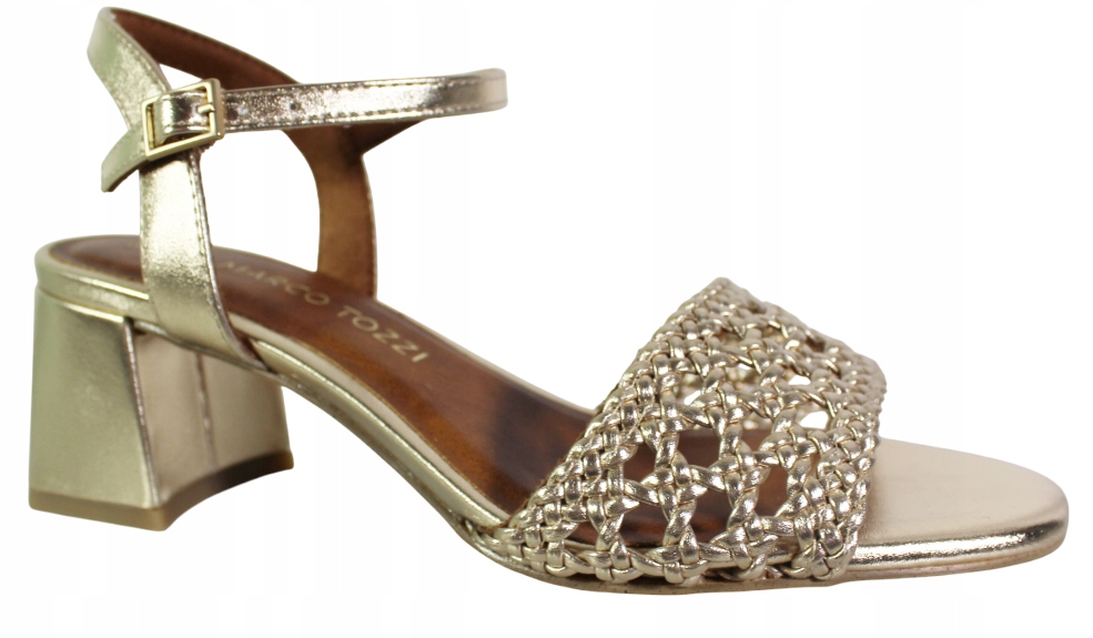 Dámské sandály Marco Tozzi 2-28382-44 VEL.38 Zlaté Lico
