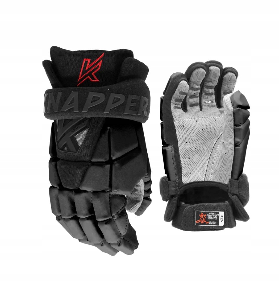 Knapper Hokejbalové rukavice Knapper AK7 Sr, Senior, černá, 12"
