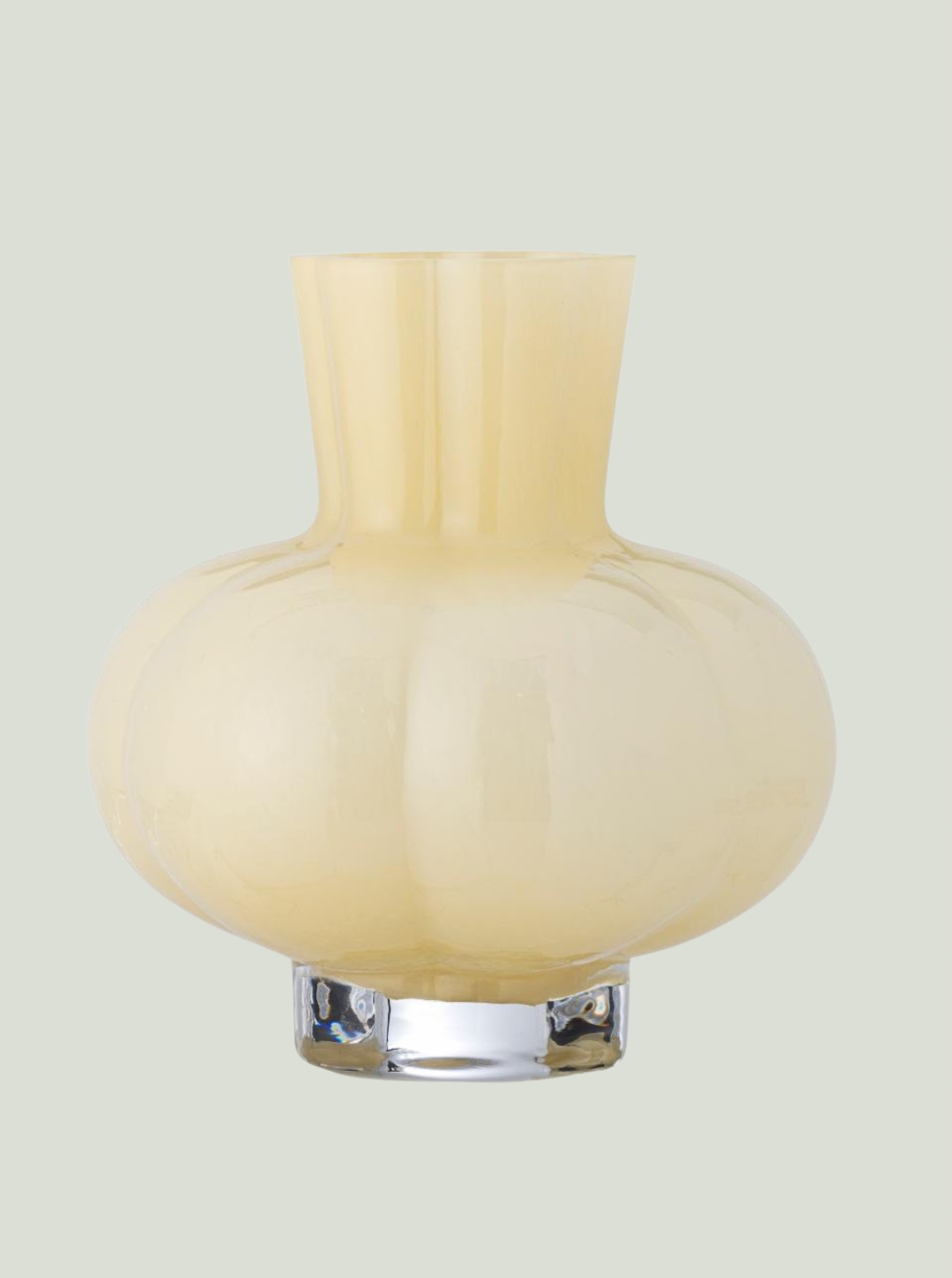 Alyssa, žlutá váza, sklo Bloomingville