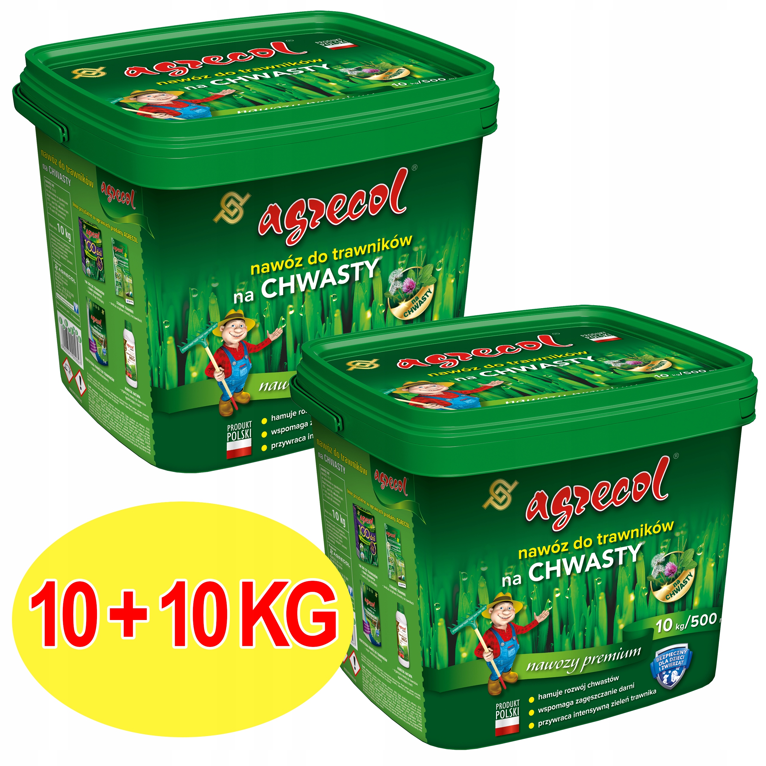 

Nawóz Do Trawników Zachwaszczonych Agrecol 10+10KG