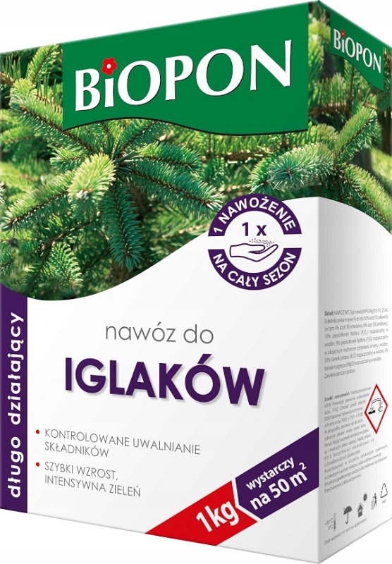 

Biopon nawóz długodziałający do iglaków 1kg