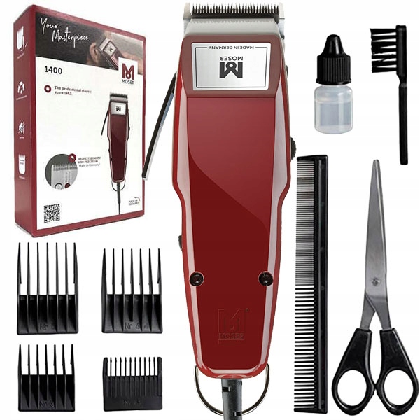 Profesjonalna Maszynka Do Włosów Moser 1400-0278 Nasadki Nożyczki