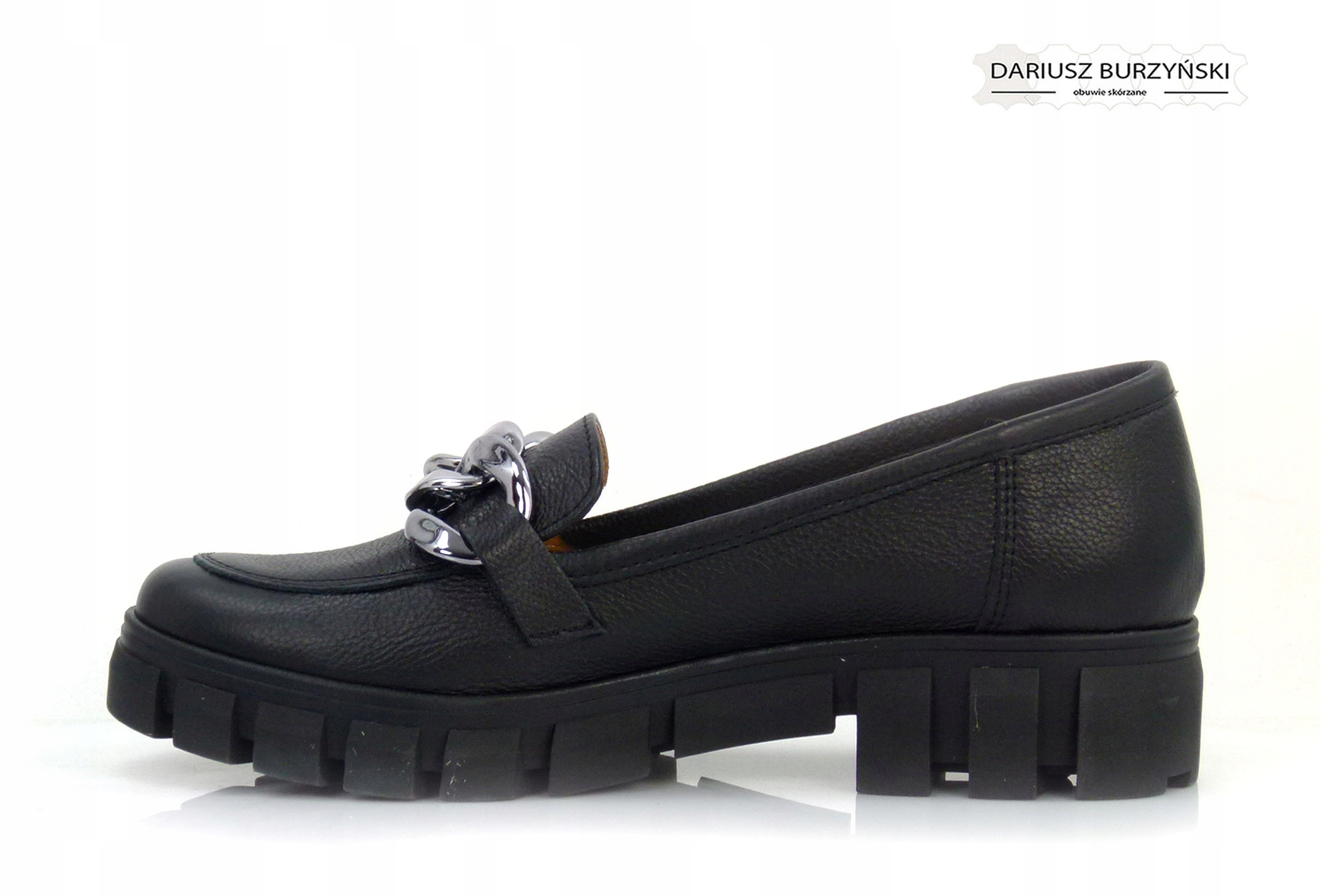 36 MOKASYNY 173MŁ czarne BURZYŃSKI SKÓRA PÓŁBUTY Marka inna