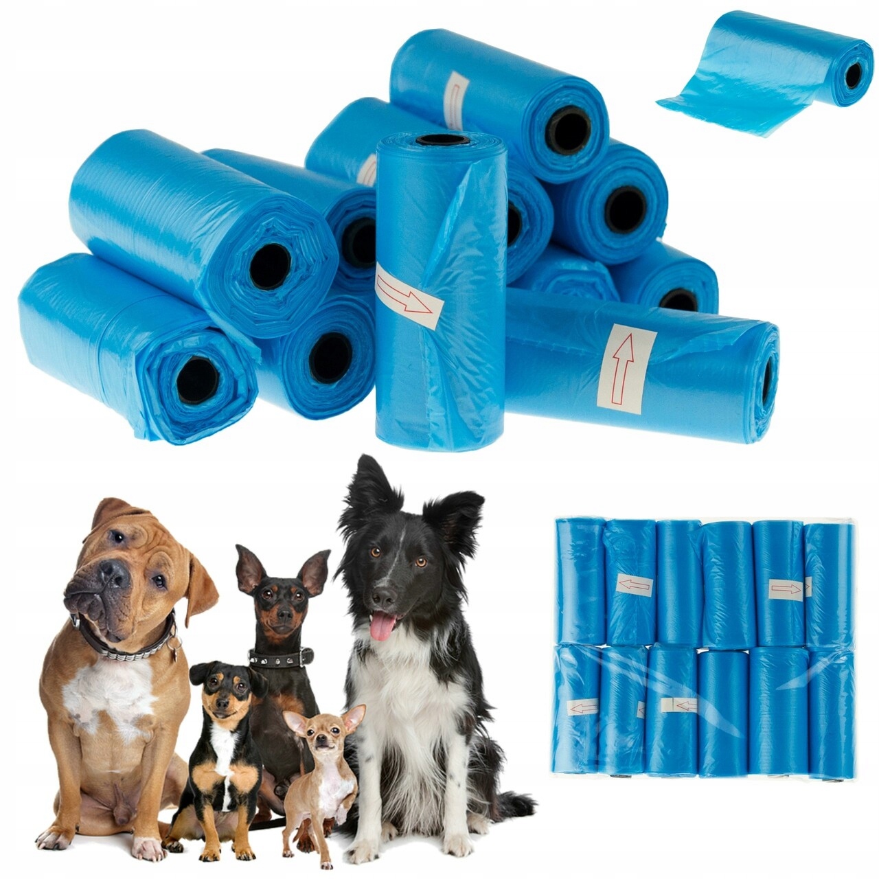 

Woreczki na Psie Kupy Odchody Worki Zestaw 180szt