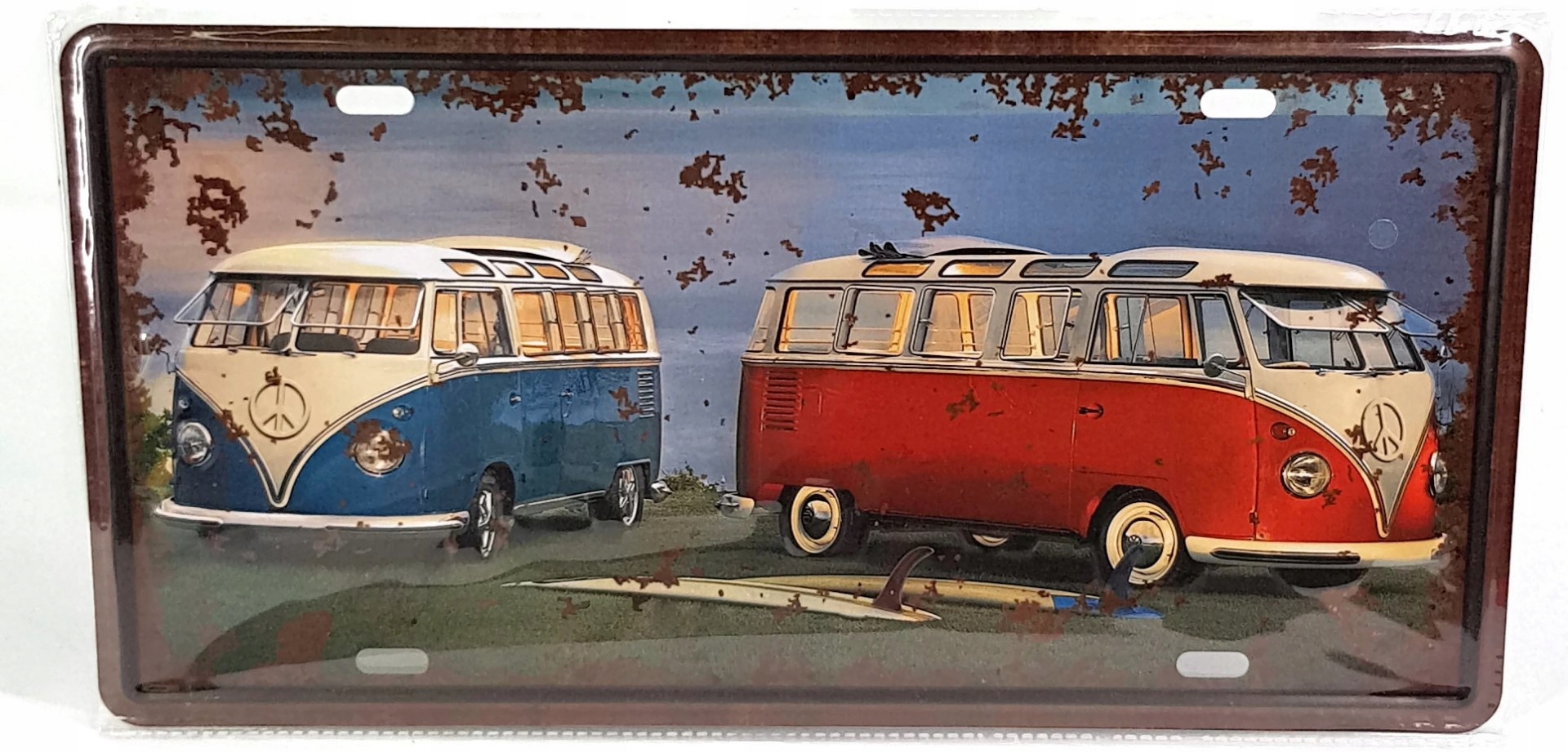 

Vw T2 Two Car Tablica Blacha Ozdobna