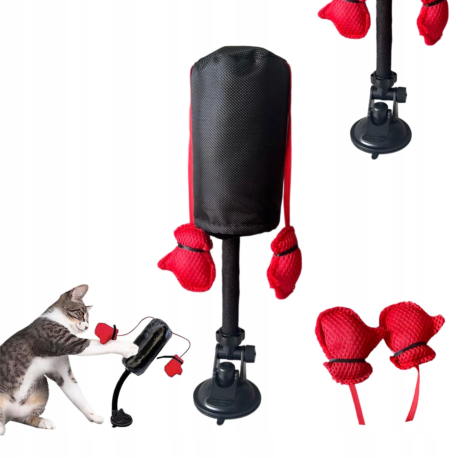 Boxovací Hračka Pro Kočku Boxovací Hračka Ve Tvaru Pytle S Mini Rukavicemi