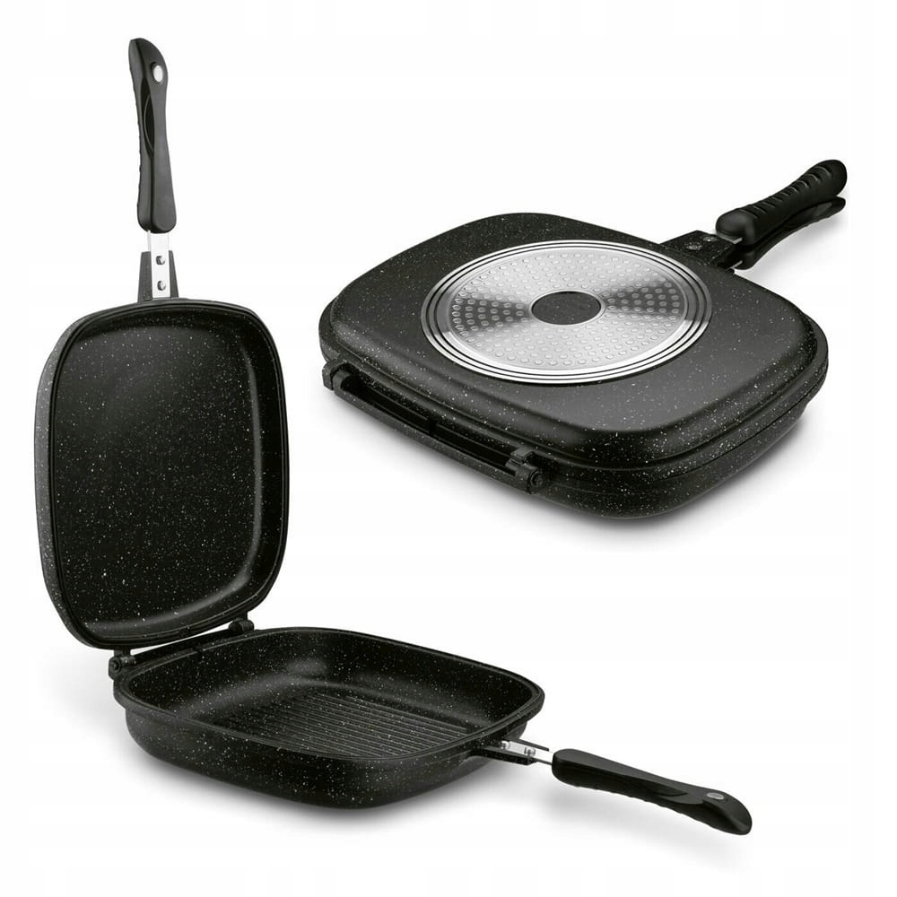 Patelnia grillowa dwustronna indukcja 32 x 24 cm