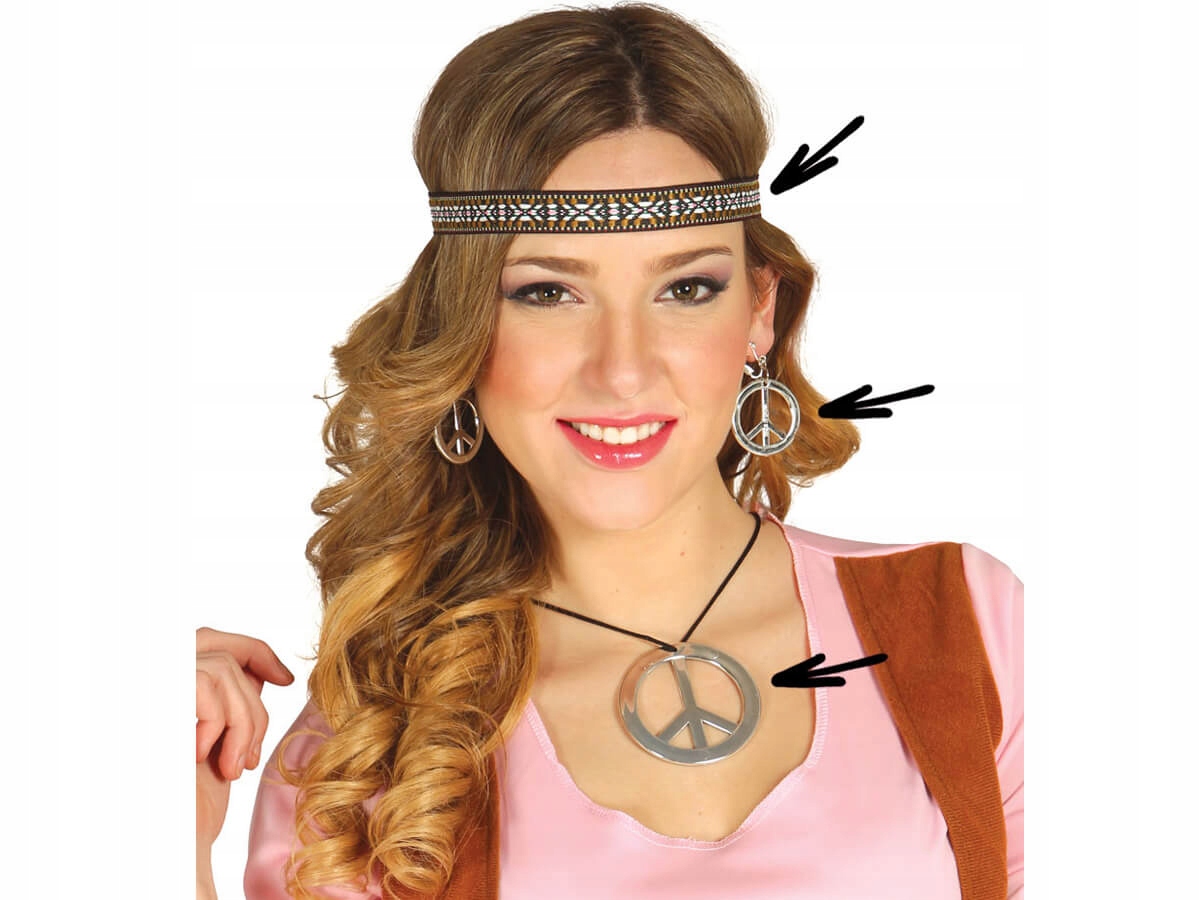 

Zestaw Hipiski w stylu hippie