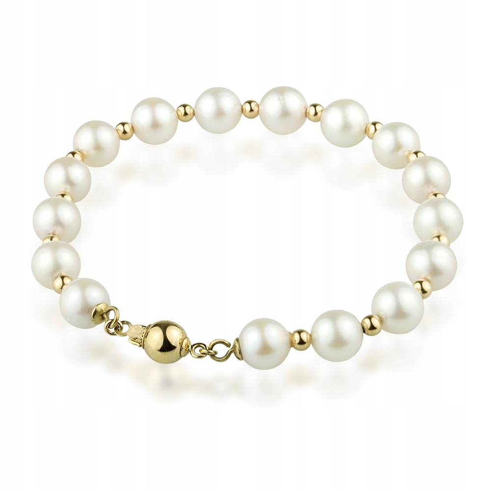 Luxusní Zlatý Náramek Z Mořských Perel Akoya