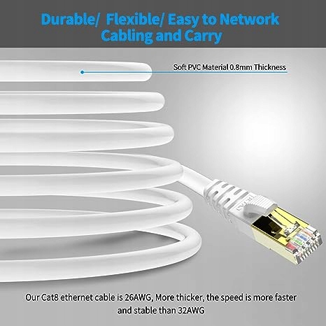 KASIMO MOCNY KABEL SIECIOWY ETHERNET 3M Producent Inna