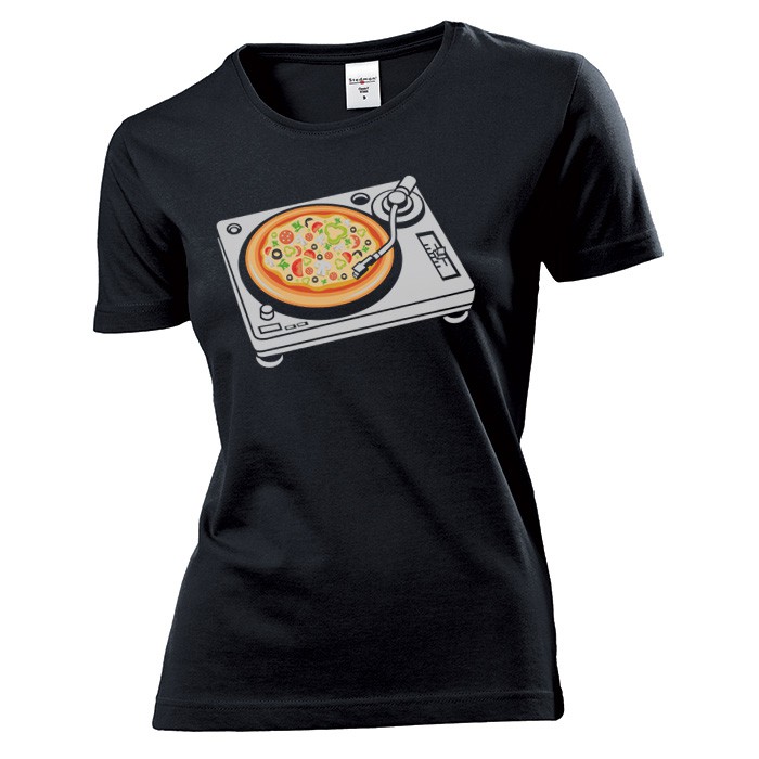

Koszulka damska Pizza Winyl Gramofon c S