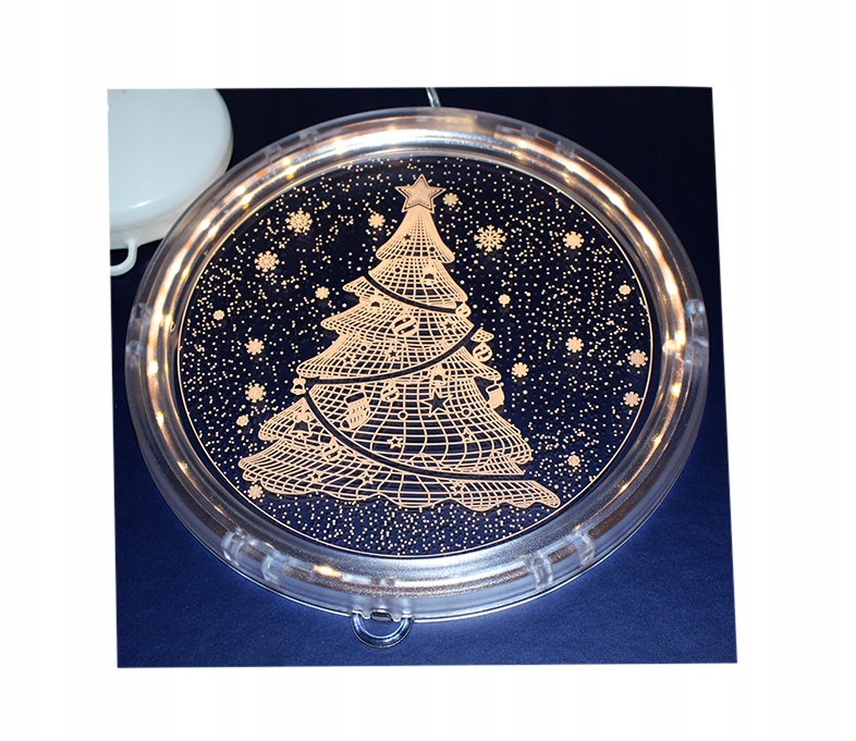 WITRAŻ 3D LED ŚWIĄTECZNE LAMPKI NA OKNO CHOINKA Marka inna