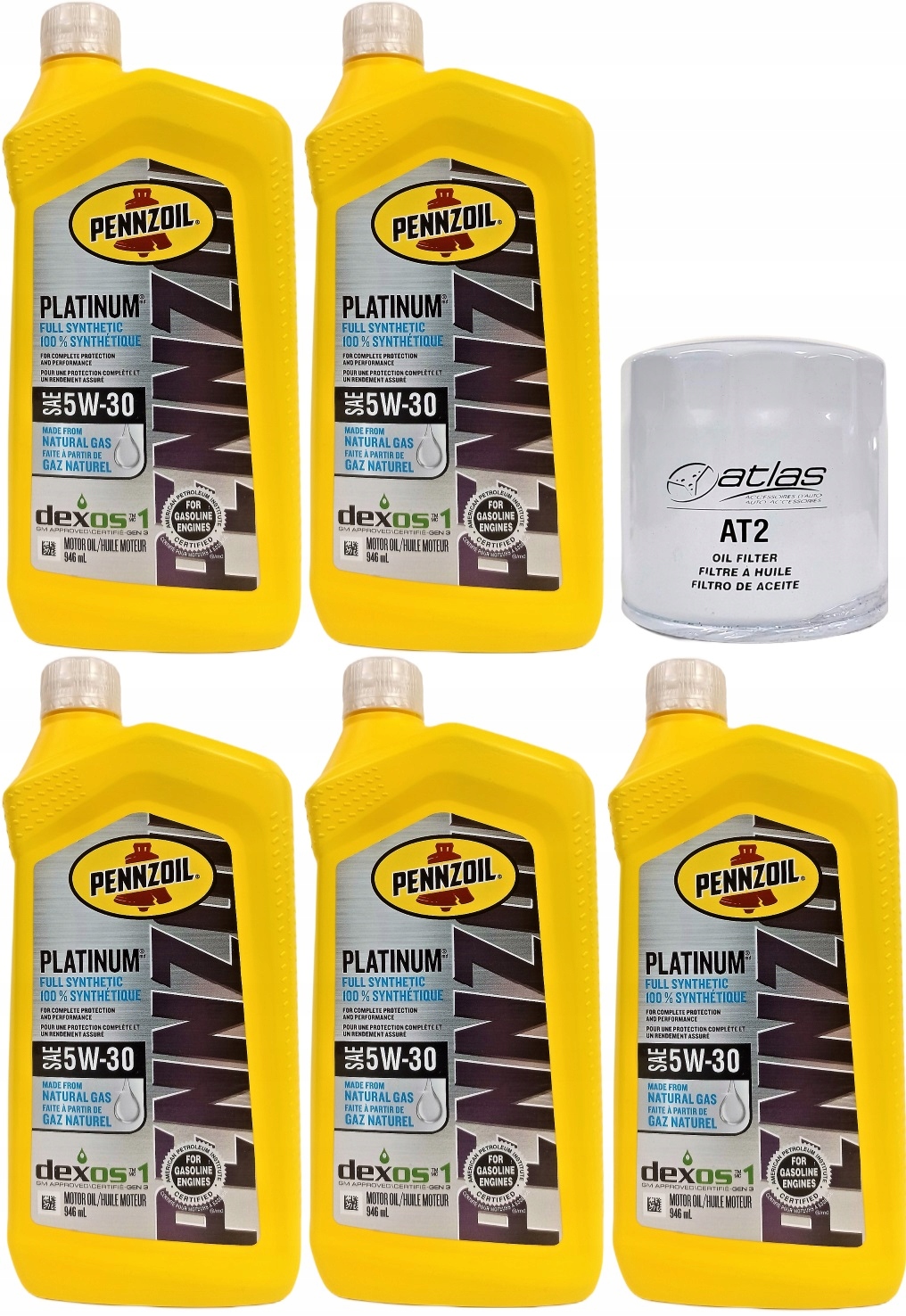 PENNZOIL 5W30 5L + FILTR MUSTANG 4,0 2005-2010