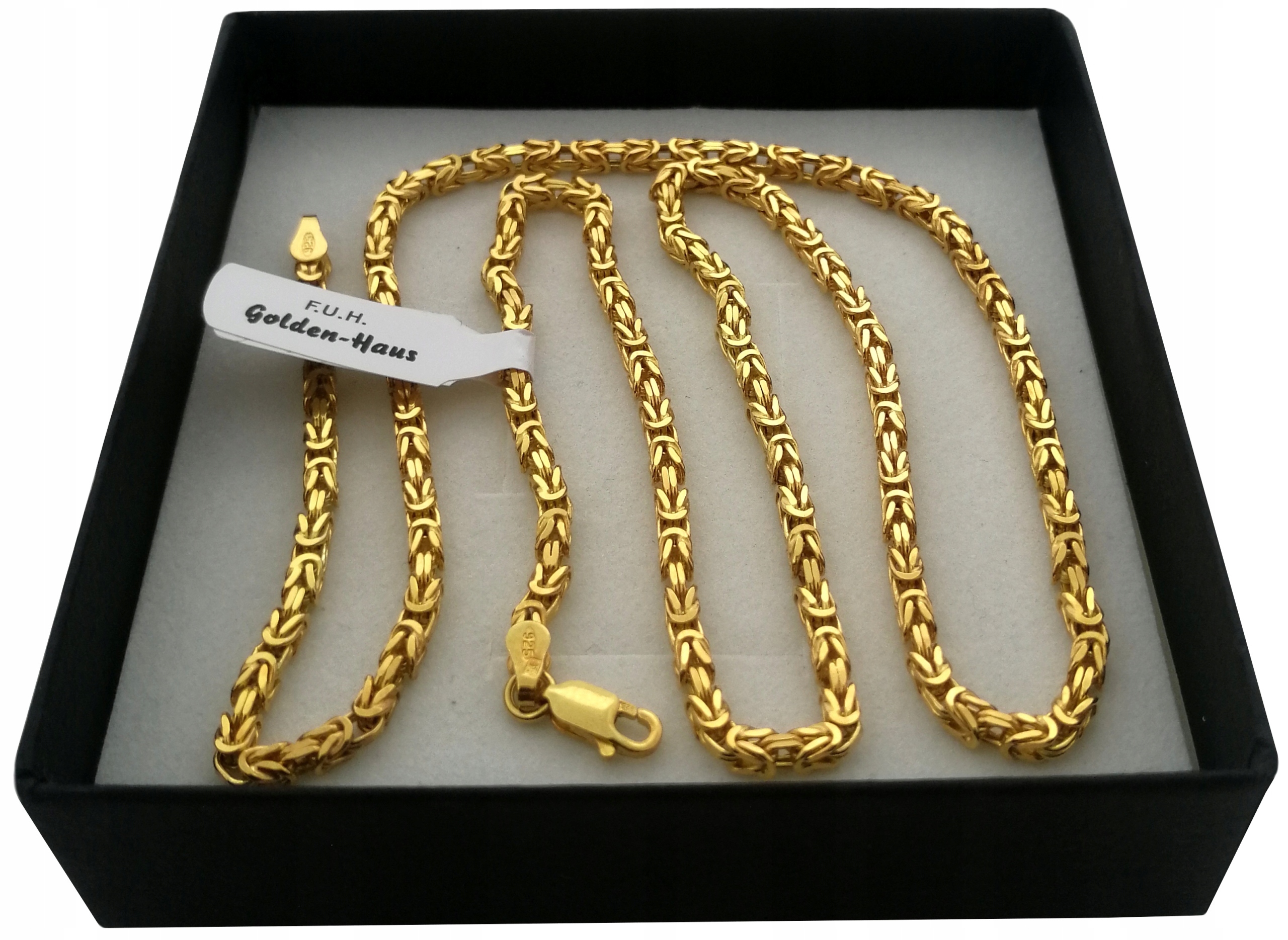 

Łańcuszek Splot Królewski 55 CM 2,8 MM 24K+SR 925
