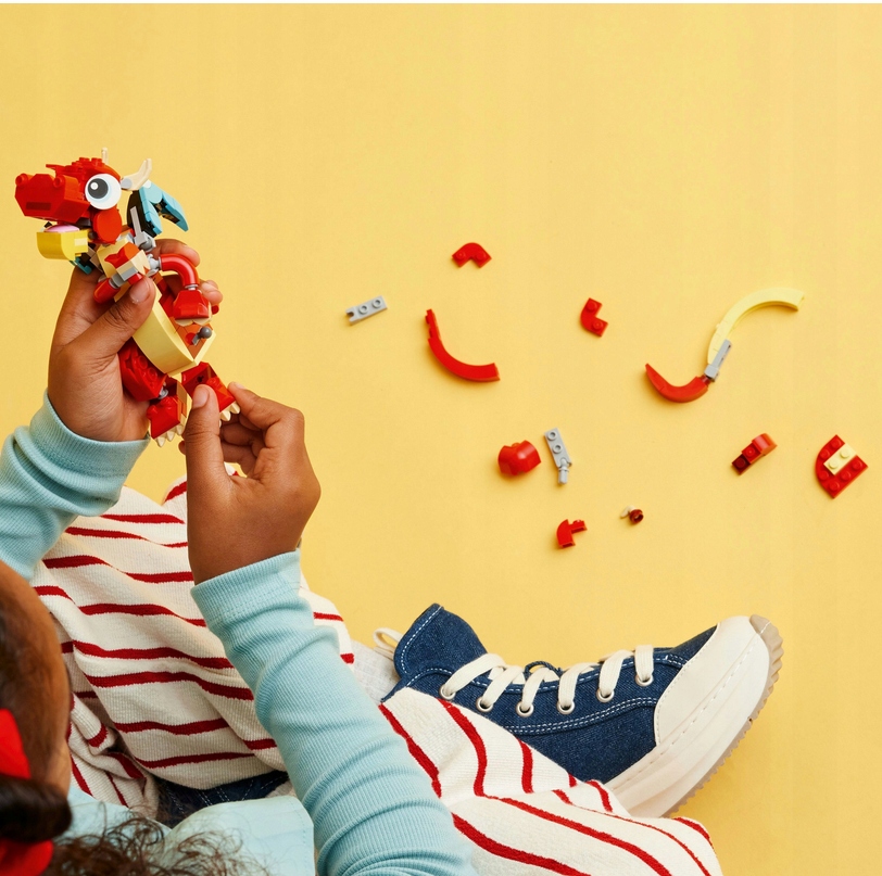 LEGO Creator Czerwony smok 31145 ZESTAW KLOCKÓW 3W1 NA PREZENT RYBA FENIKS Numer produktu 31145555