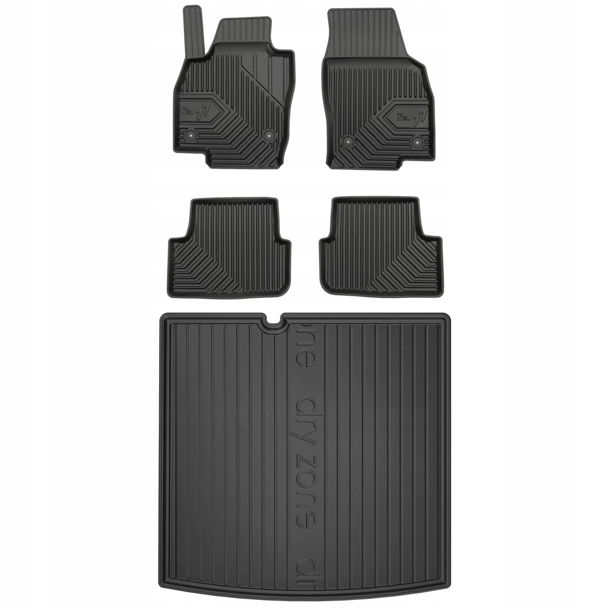 Gumové rohože a koberčeky Škoda Fabia III 2014-2022