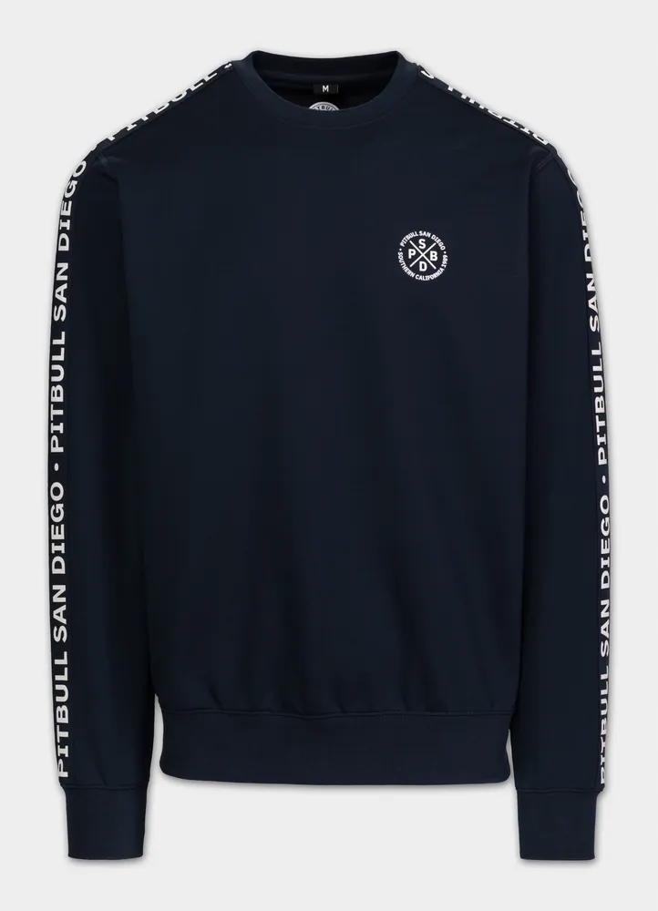 Pánská Tepláková mikina Pitbull Tape Parker bez kapuce crewneck komfortní 3XL