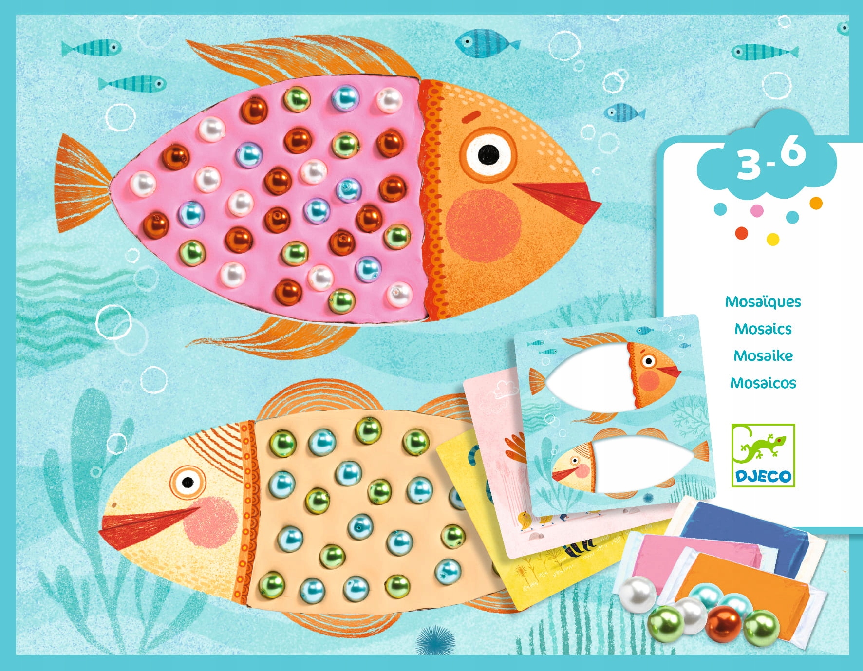 

Djeco Zestaw Artystyczny Mozaiki Z Koralików