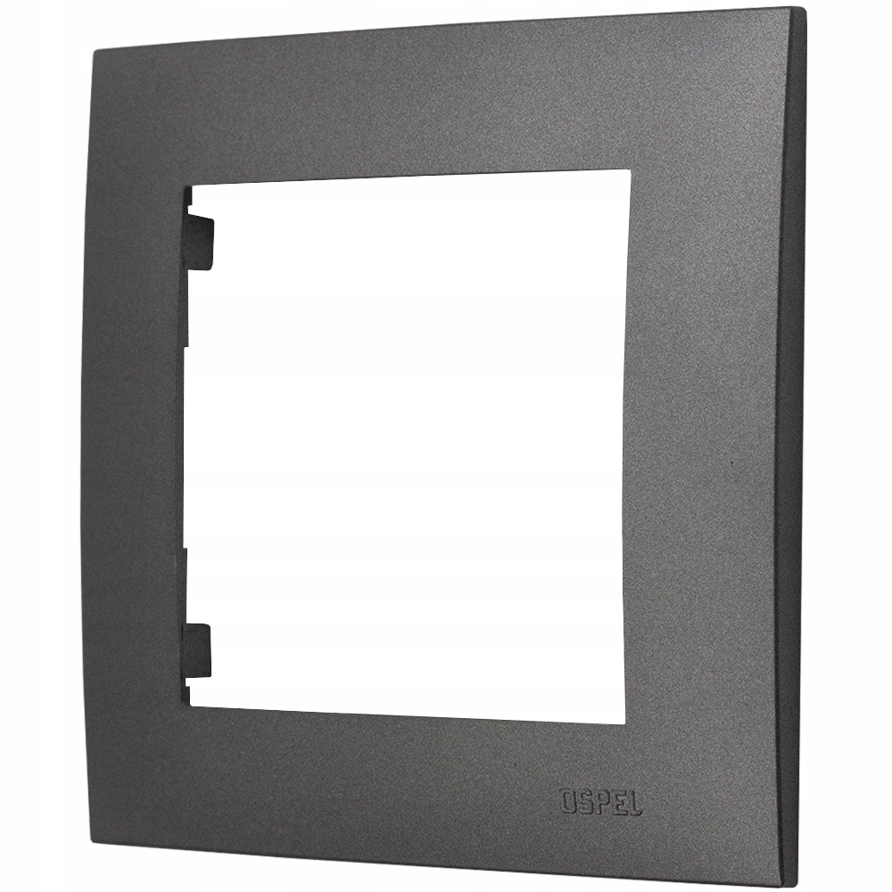 Ospel Szafir Szary mat ramka pojedyncza