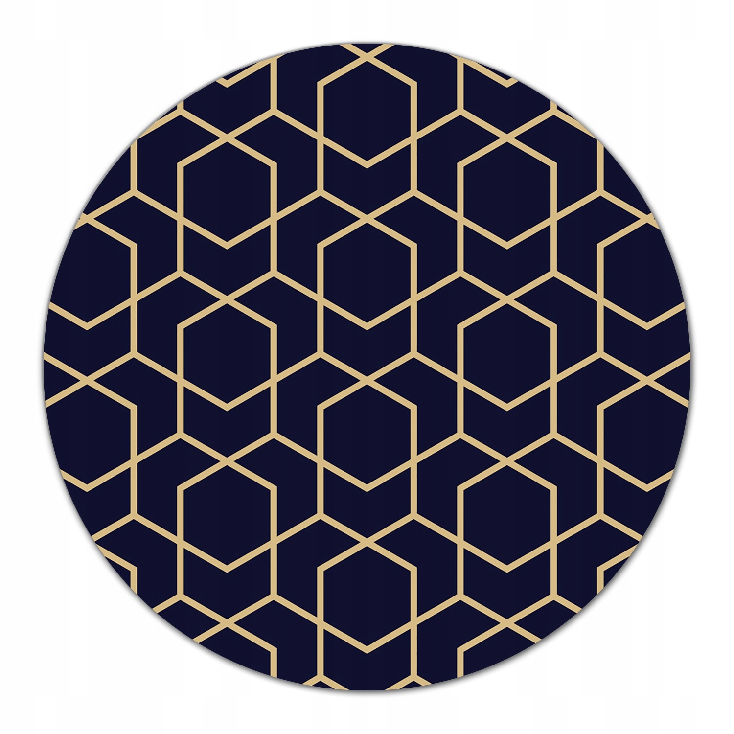 Deska s potiskem Zlatý geometrický vzor, průměr 40 cm