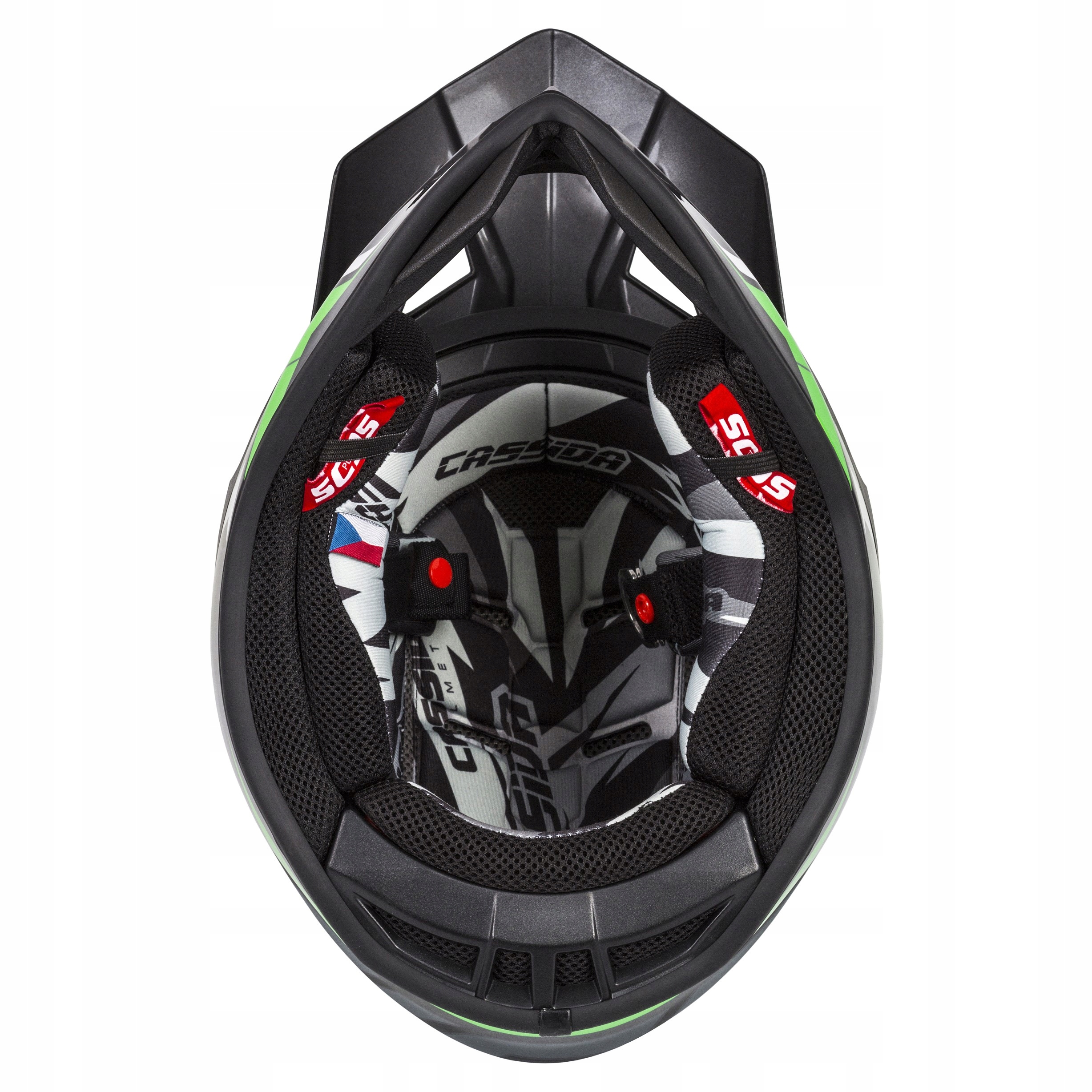 CASSIDA SOS KASK MOTOCYKLOWY CROSS Z WŁÓKNA NOWOŚĆ Producent Cassida