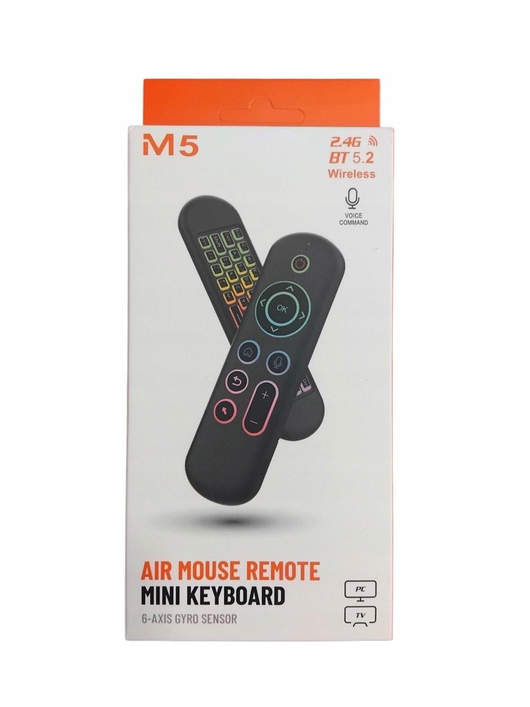 Klawiatura M5 Voice Air Mouse z akumulatorem bezprzewodowym