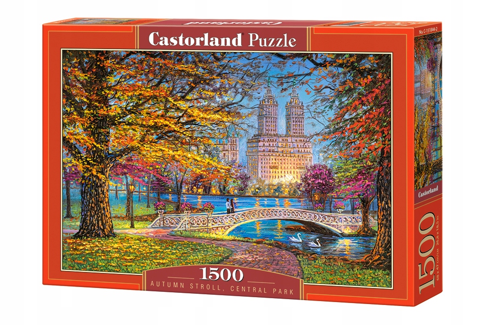 PUZZLE NOWY JORK CENTAL PARK MIASTO 9+ 1500 CASTOR EAN (GTIN) 5904438151844