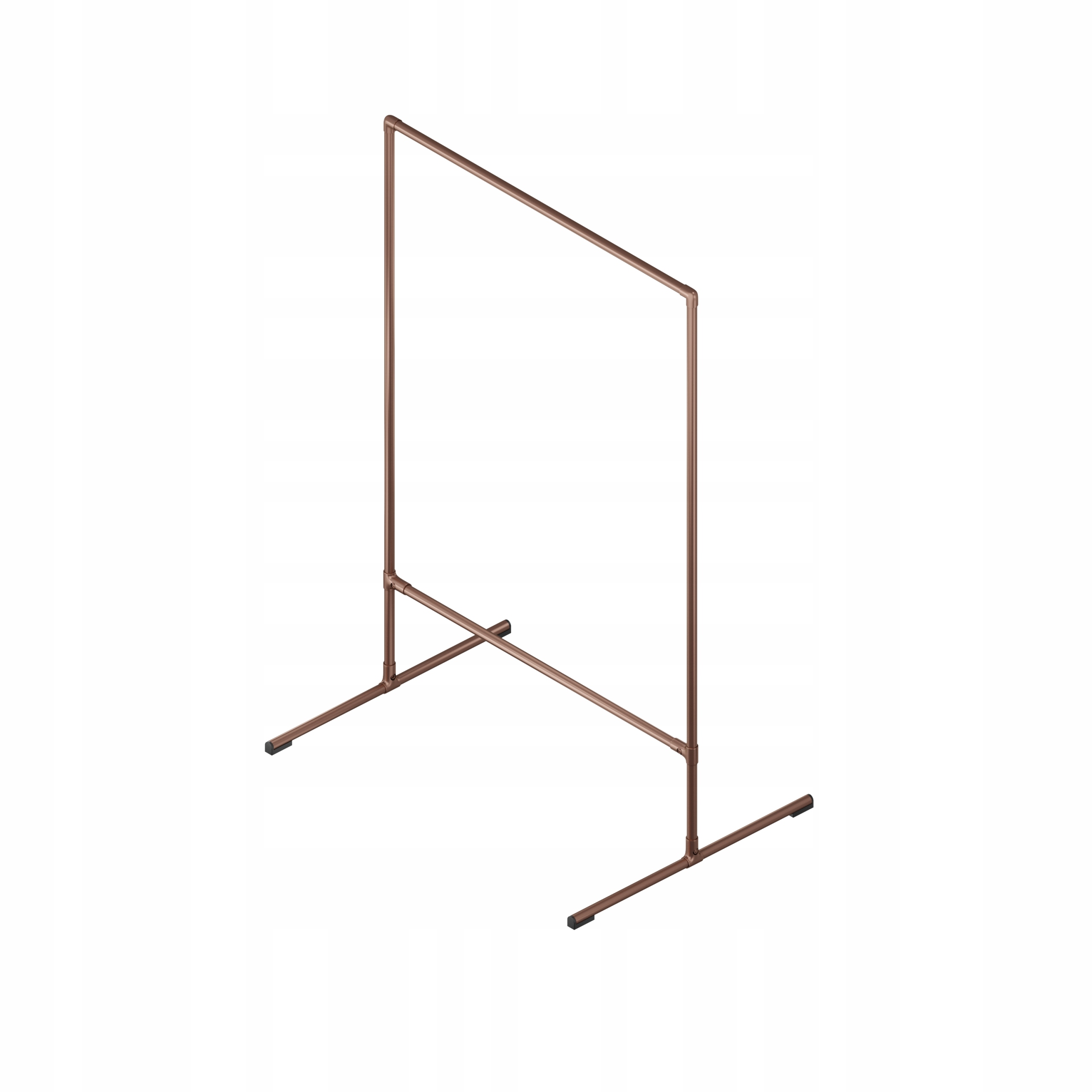 Stojanový Věšák Na Oblečení Kovový Měděný Stojan 1x1,5 m Fonger
