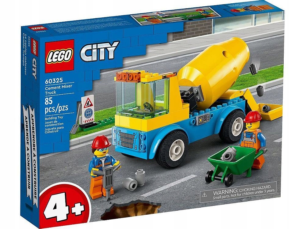 

Lego City 60325 Ciężarówka z Betomiarką Betonowóz