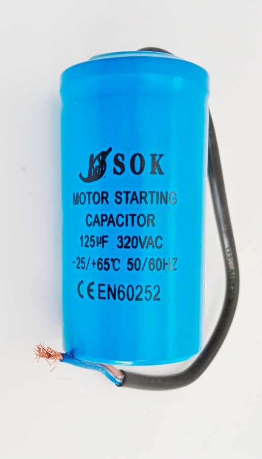 

Kondensator rozruchowy 125 uF silnika 320V Vac